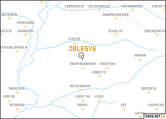 map of Zalesʼye