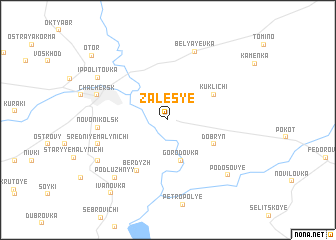 map of Zalesʼye