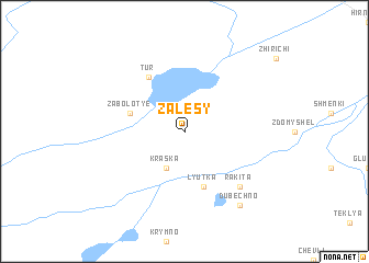 map of Zalesy