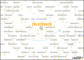 map of Załęże Duże