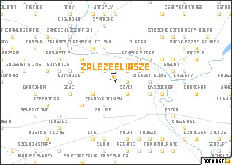 map of Załęże Eliasze