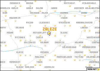 map of Załęże