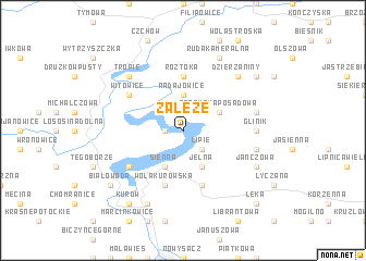 map of Załęże