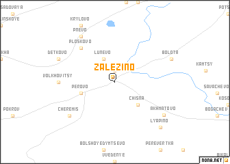 map of Zalezino