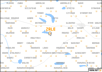 map of Żałe