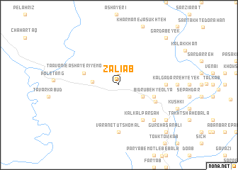 map of Zālīāb