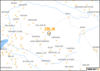 map of Z̧ālim