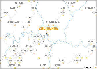 map of Zalingang