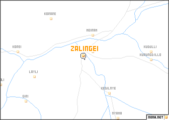 map of Zalingei