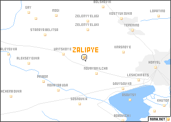 map of Zalipʼye
