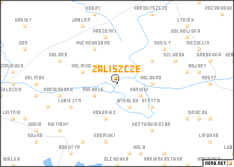 map of Zaliszcze