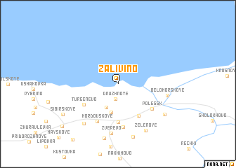 map of Zalivino