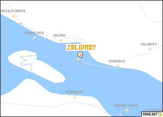 map of Zalivnoy