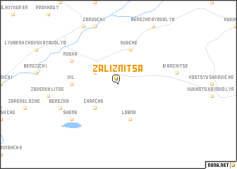 map of Zaliznitsa