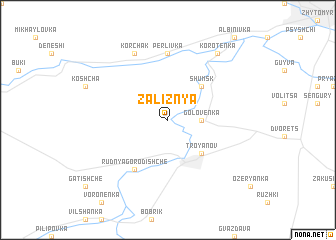 map of Zaliznya