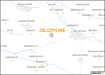 map of Zaliznychne