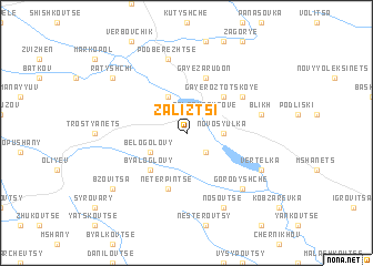 map of Zaliztsi