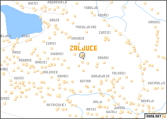 map of Zaljuće