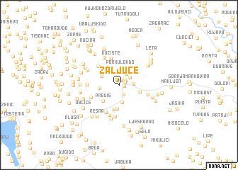 map of Zaljuće