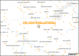 map of Z̄ālkeh-ye Ḩājjī Faraj