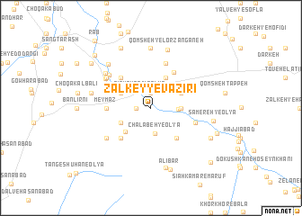 map of Z̄ālkey-ye Vazīrī