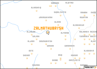 map of Zalmat Ḩubaysh