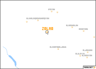 map of Z̧almāʼ