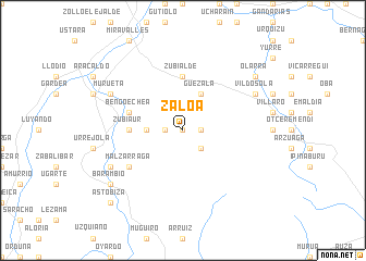 map of Zaloa