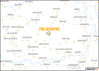 map of Zalogovac
