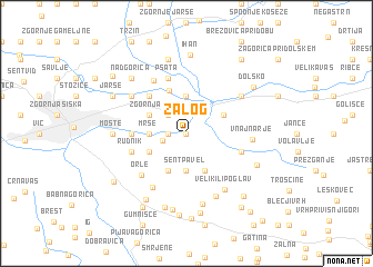 map of Zalog