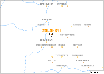 map of Zalokkyi