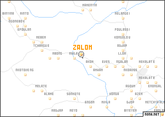 map of Zalom