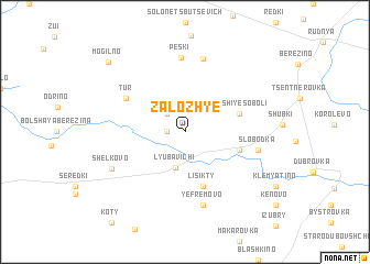 map of Zalozh\