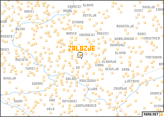 map of Zalozje