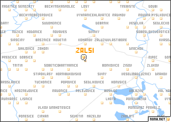 map of Zálší