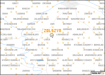 map of Załszyn