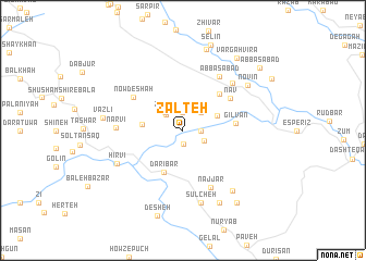 map of Zalteh