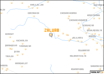 map of Zālū Āb