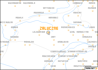 map of Załuczne