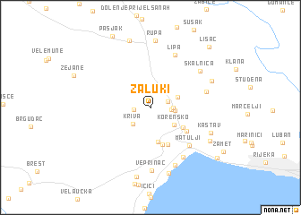 map of Zaluki