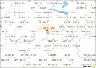 map of Załuski