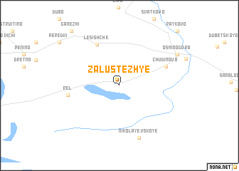 map of Zalustezh\