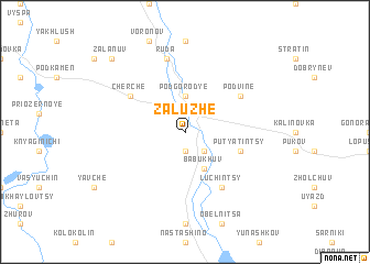 map of Zaluzhe