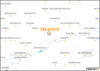 map of Zaluzhʼye