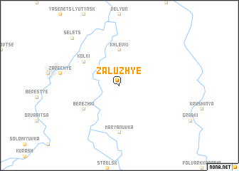 map of Zaluzhʼye