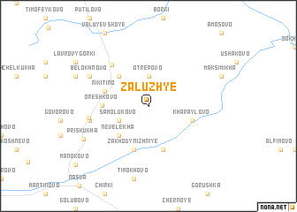 map of Zaluzh\