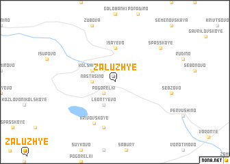 map of Zaluzh\