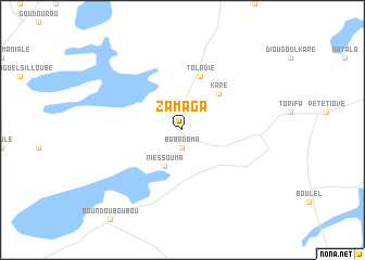 map of Zamaga