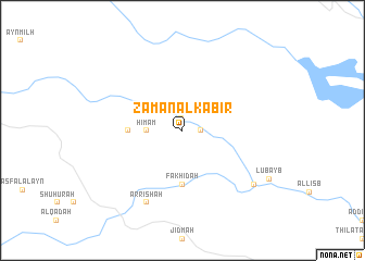 map of Zamān al Kabīr