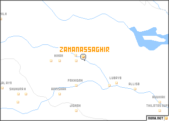 map of Zamān aş Şaghīr